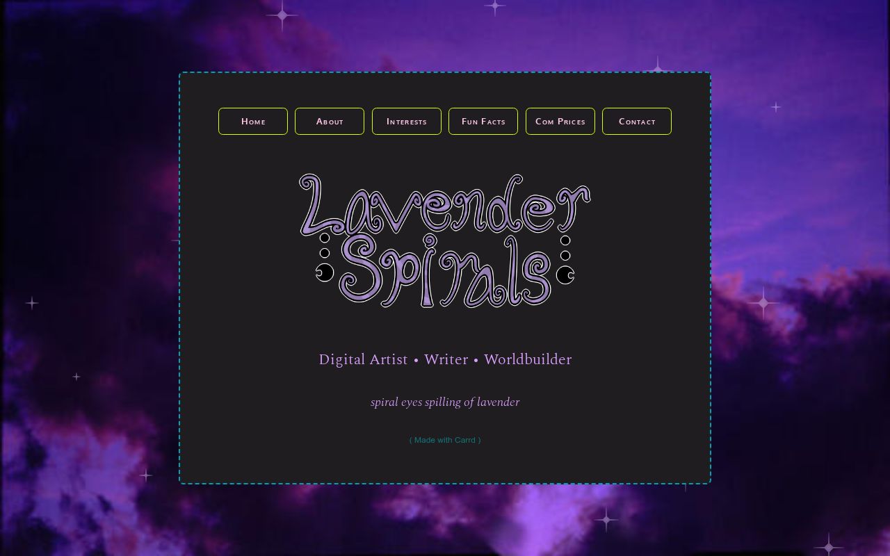 Lavender Spirals